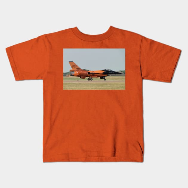 The Orange Lion of The Netherlands Kids T-Shirt by AH64D